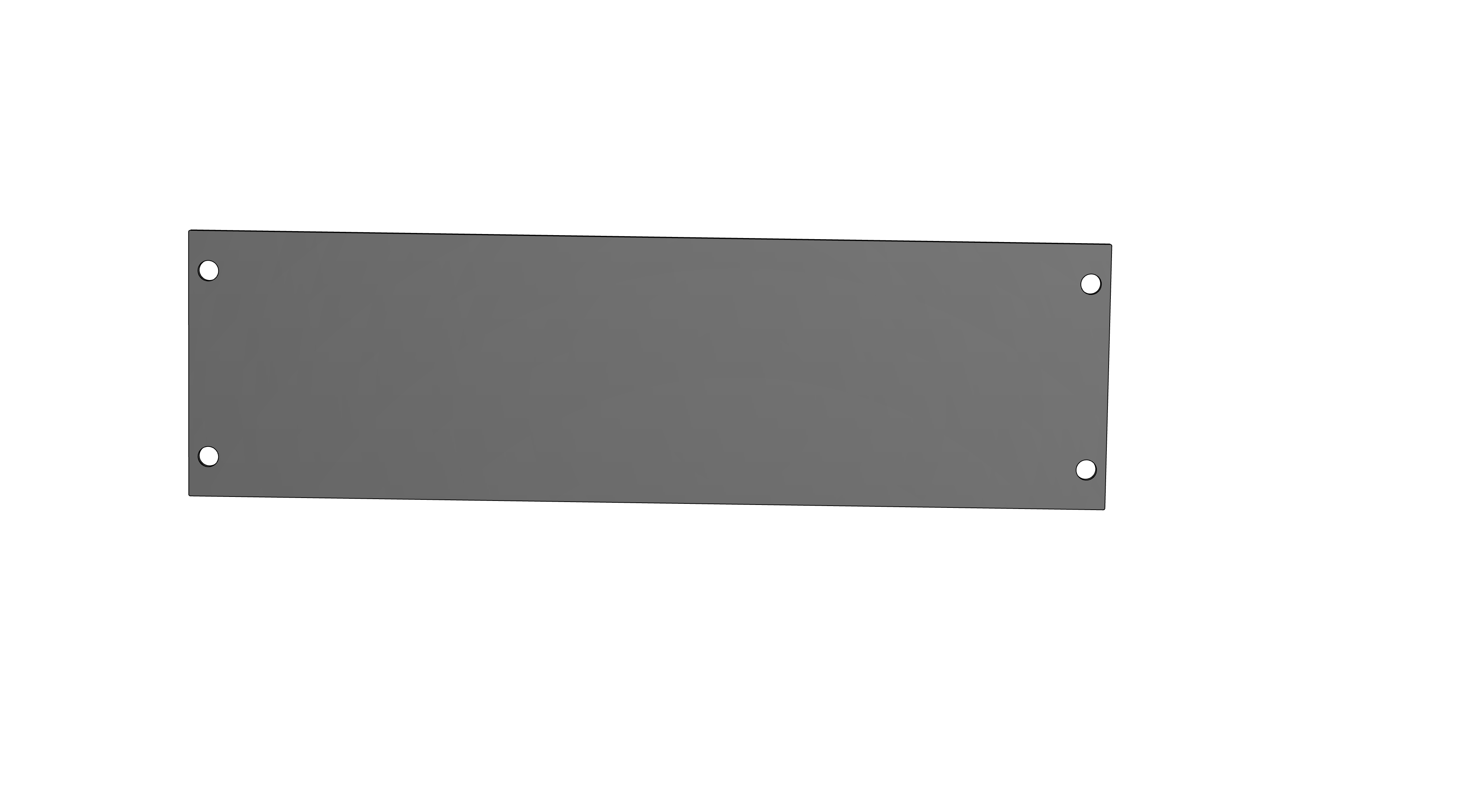 1 PIECE FILLER PLATE 4”W X 8.62”L X .0747”H - AnyGlide