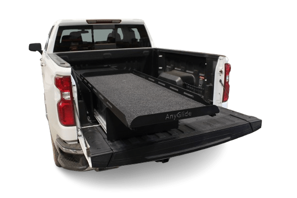 Compact Truck Bed Organizer, 1/4 Ton Truck Bed Storage Solution - AnyGlide