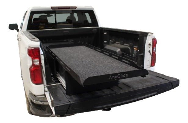 Compact Truck Bed Organizer, 1/4 Ton Truck Bed Storage Solution - AnyGlide