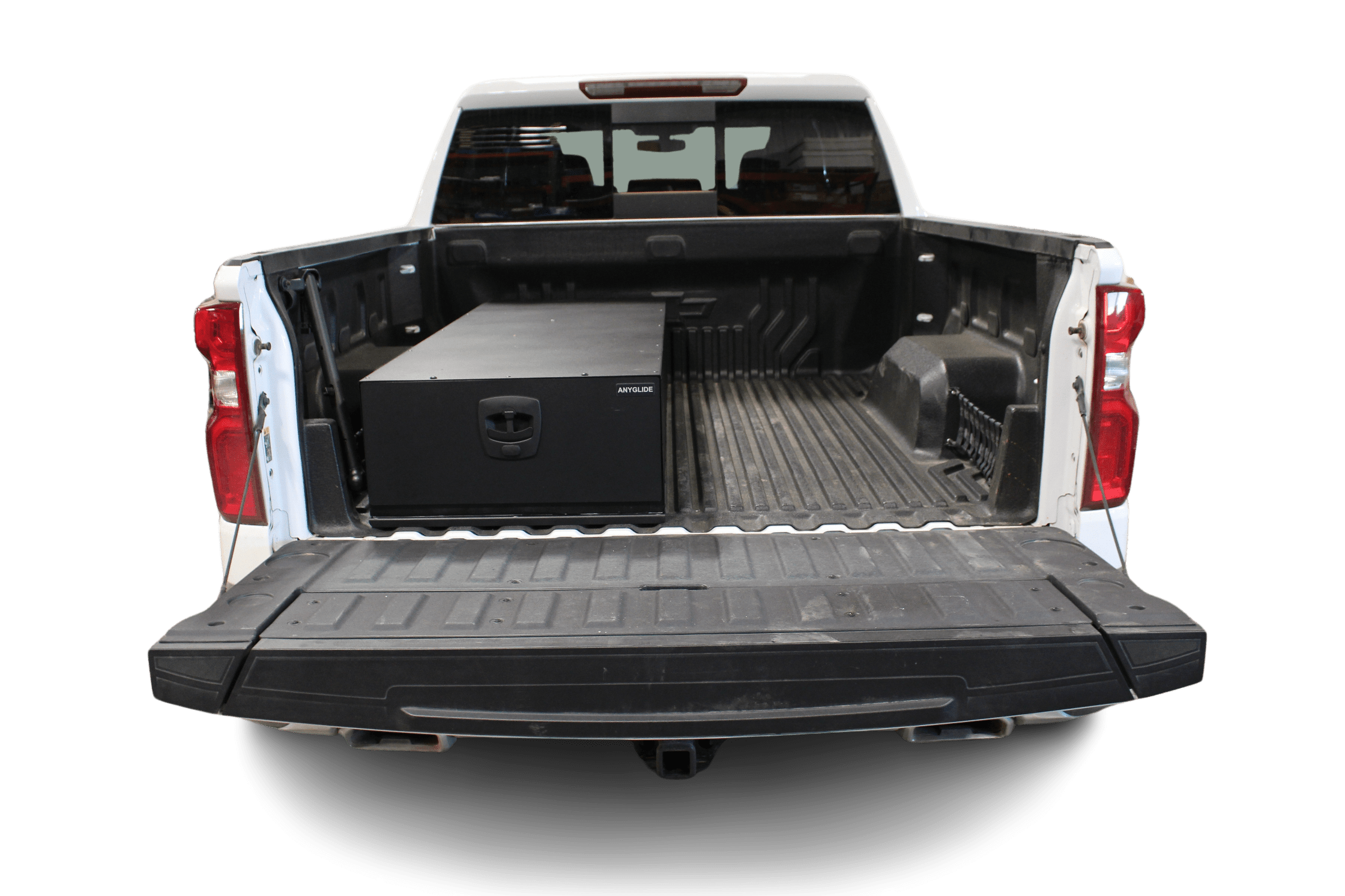 Compact Truck Bed Organizer, 1/4 Ton Truck Bed Storage Solution - AnyGlide