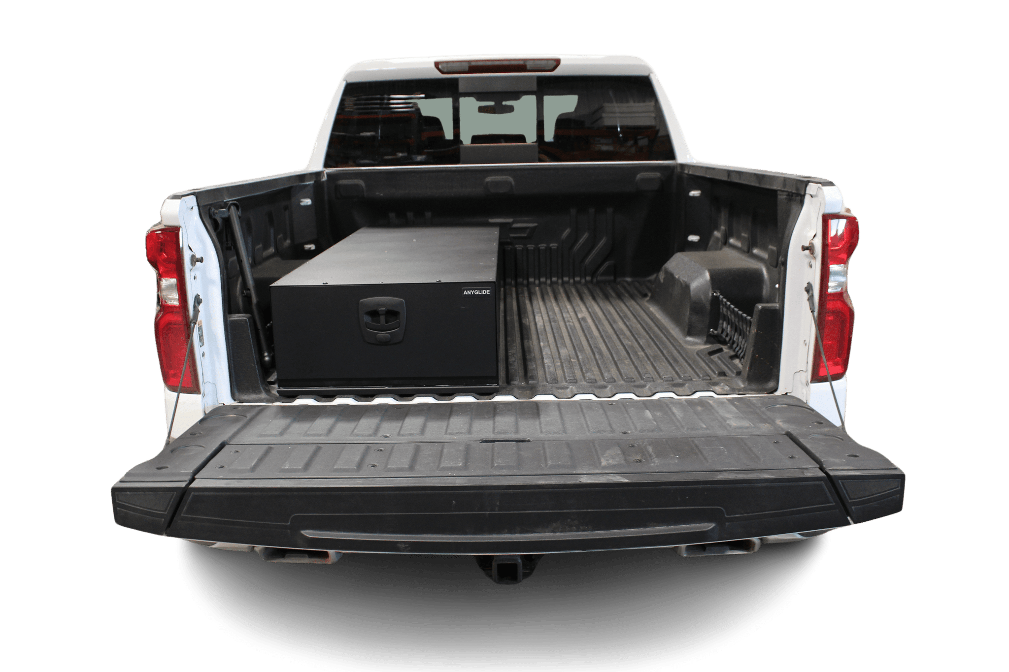 Compact Truck Bed Organizer, 1/4 Ton Truck Bed Storage Solution - AnyGlide