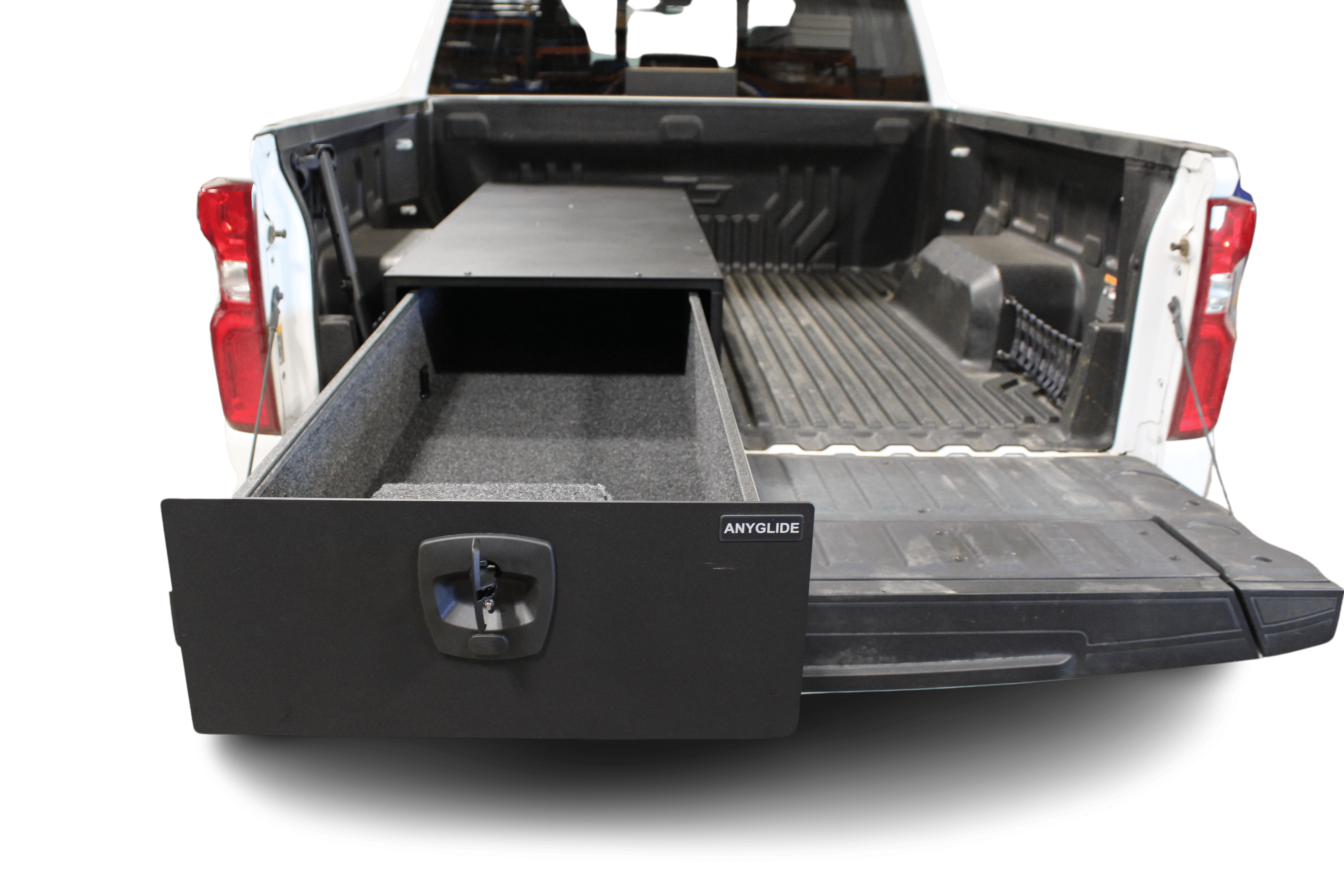 Compact Truck Bed Organizer, 1/4 Ton Truck Bed Storage Solution - AnyGlide