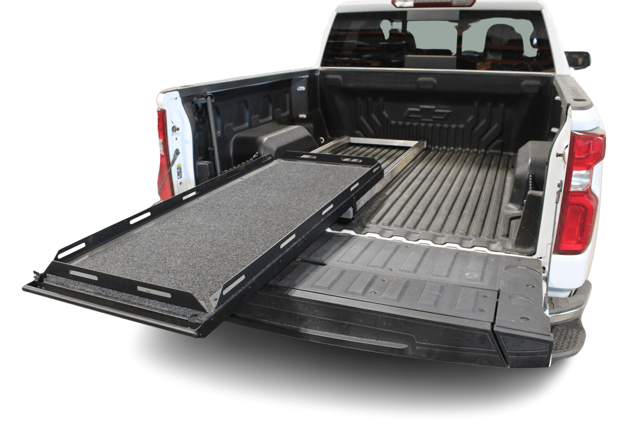 Compact Truck Bed Organizer, 1/4 Ton Truck Bed Storage Solution - AnyGlide