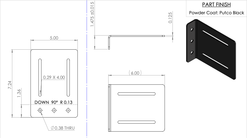 C - B3 MOD UNIVERSAL BRACKET 5