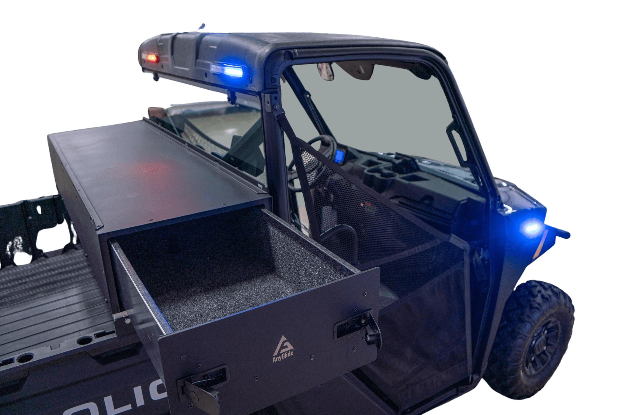 Polaris Ranger Elite Double Drawer Beach Patrol Storage System - AnyGlide