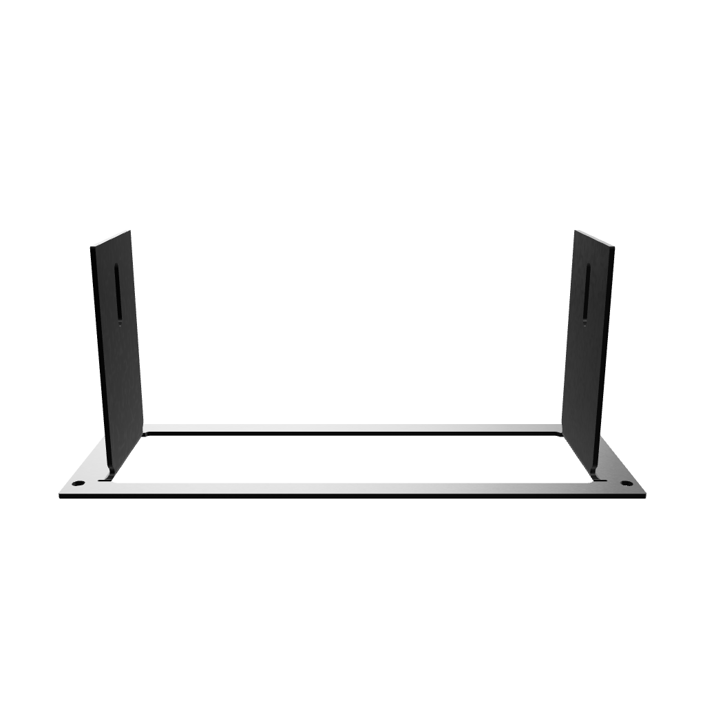 1 PIECE MOUNTING BRACKET, 3”W X 8.375”L X 3.5”H