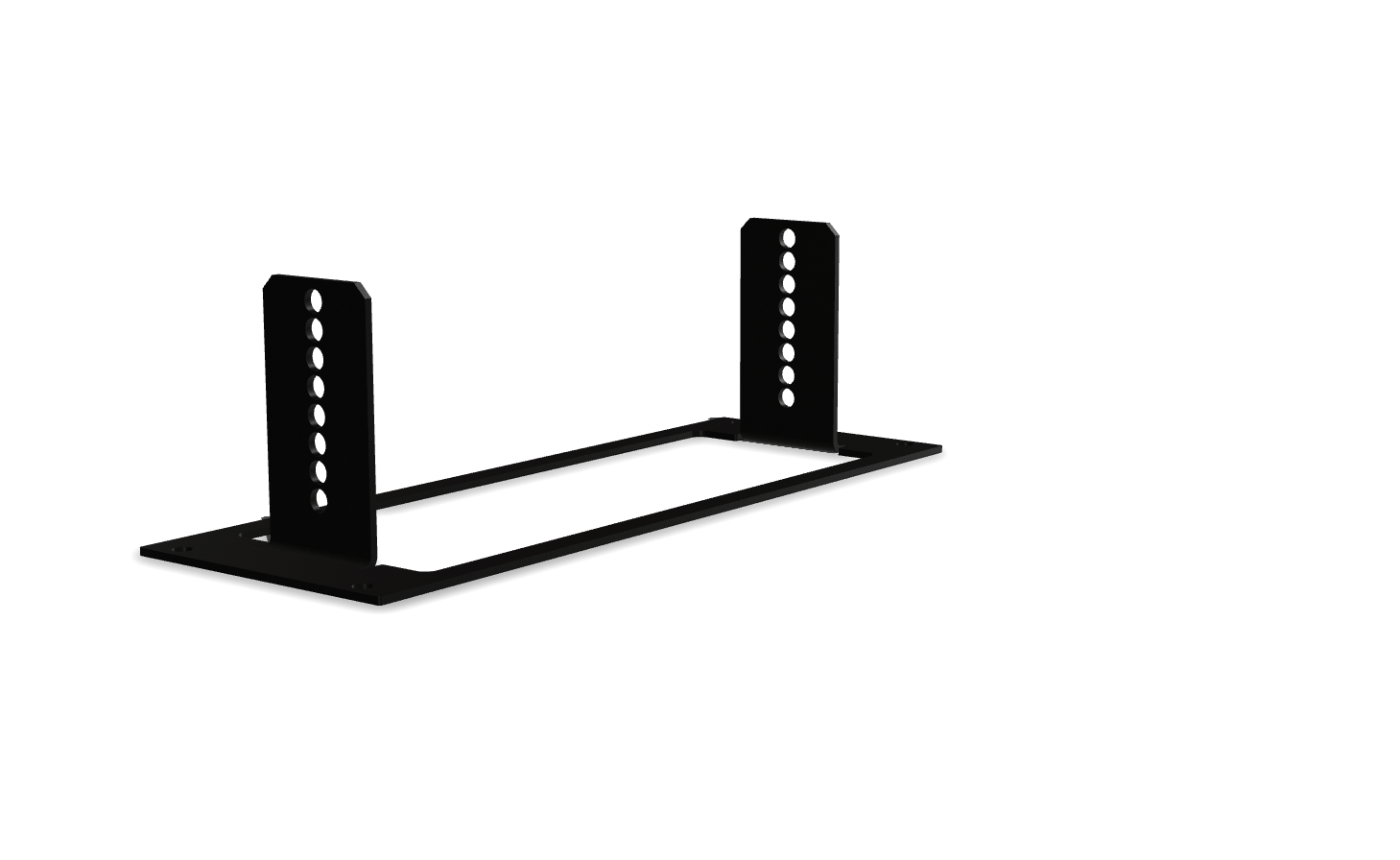 1 PIECE MOUNTING BRACKET, 8 BRACKET HOLES, 3”W X 8.375”L X 2.5”H - AnyGlide