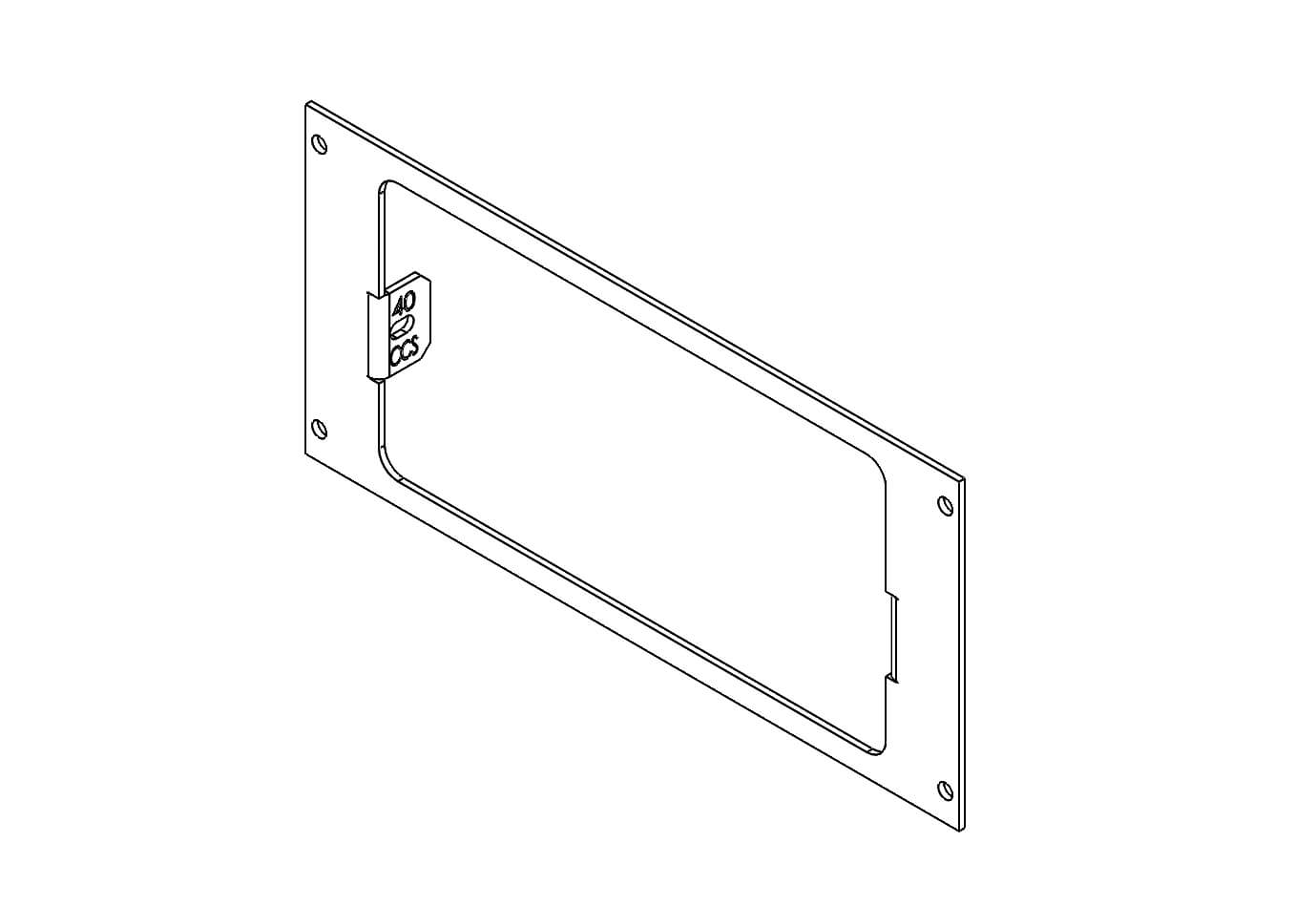 1 PIECE MOUNTING BRACKET, 4″ MOUNTING SPACE - AnyGlide